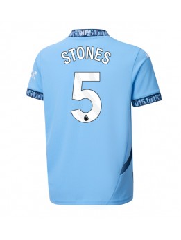 Moški Nogometna dresi replika Manchester City John Stones #5 Domači 2024-25 Kratek rokav